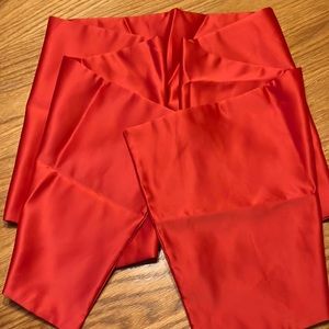 NWOT Red satin shoulder wrap